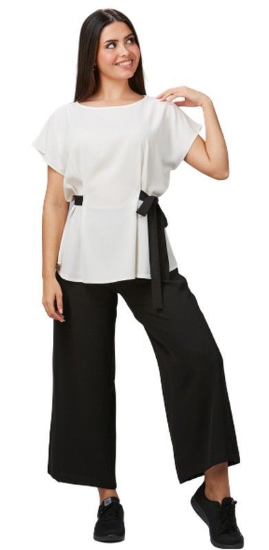 Pantalón mujer culotte anti manchas negro