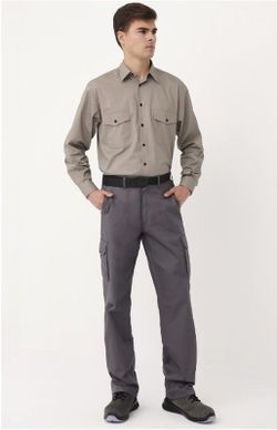 Pantalón multibolsillos algodón colores