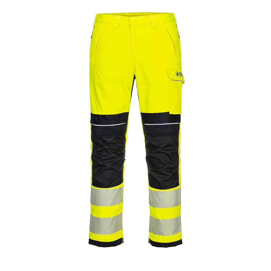 Pantalón PW3 FR Modaflame Alta visibilidad Hi-Vis Work Amarillo/Negro