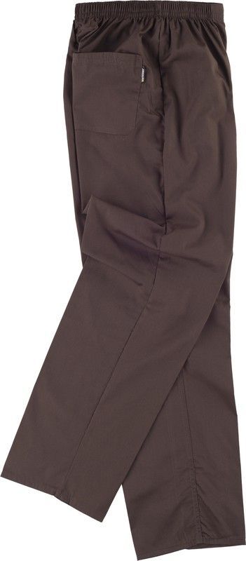 Pantalón sanitario con cintura elástica Marrón