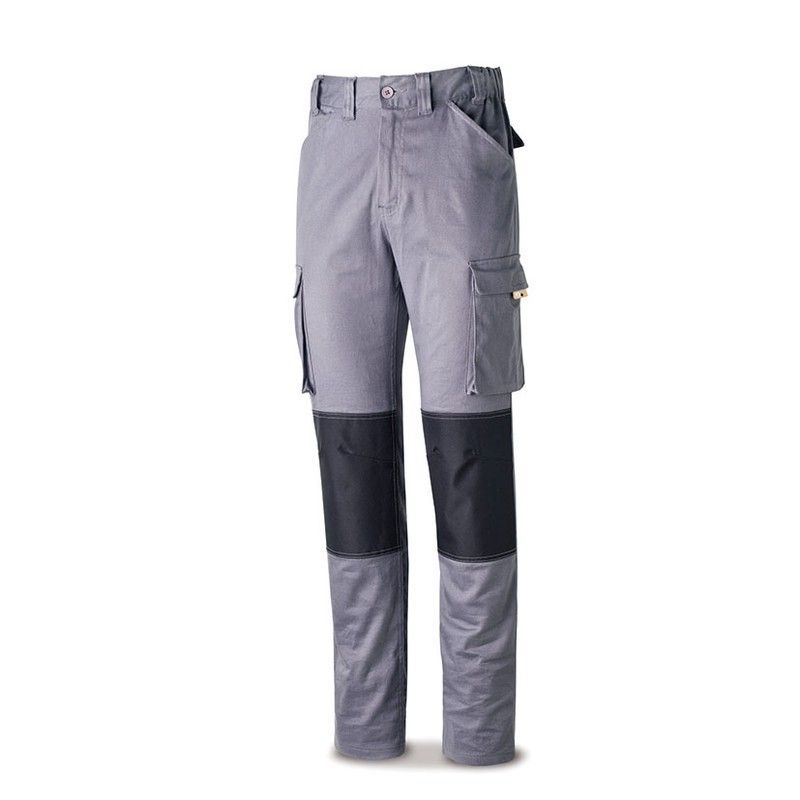 Pantalon Stretch Con Bolsillos Laterales Color Gris Talla 50