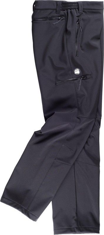 Pantalón Workshell liso Negro