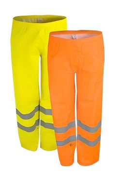Pantalones impermeables con bandas retrorreflectantes