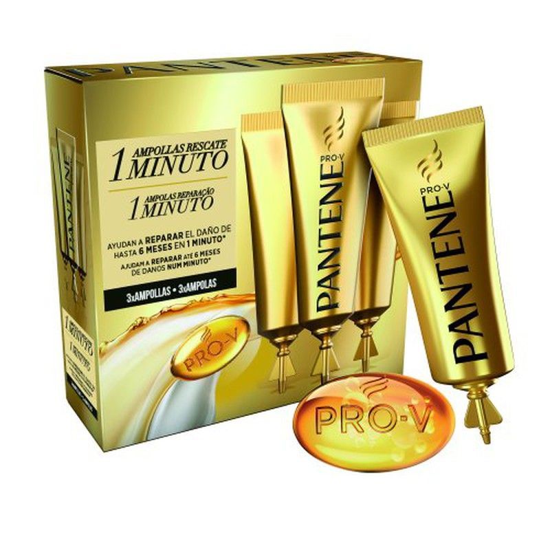 Pantene Ampollas Rescate 1Minuto(3X15Ml)