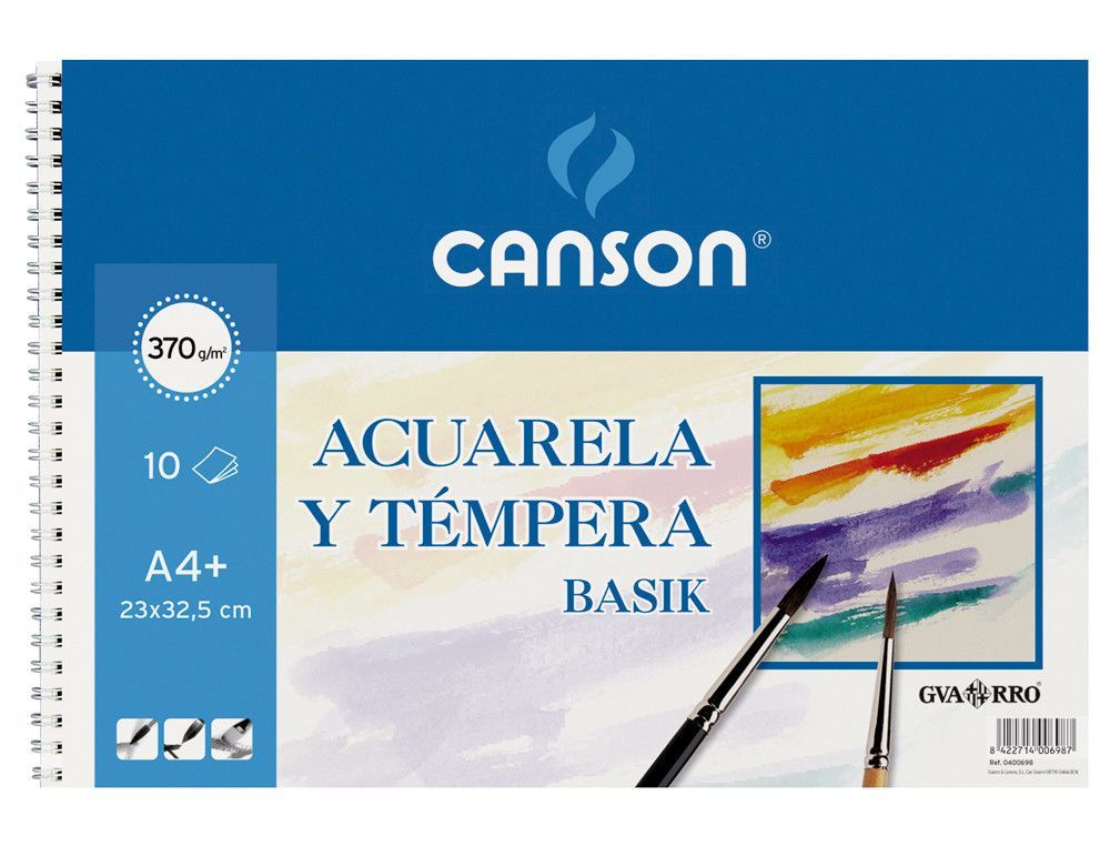 Papel acuarela Gvarro basik álbum 325x460 mm 10 hojas