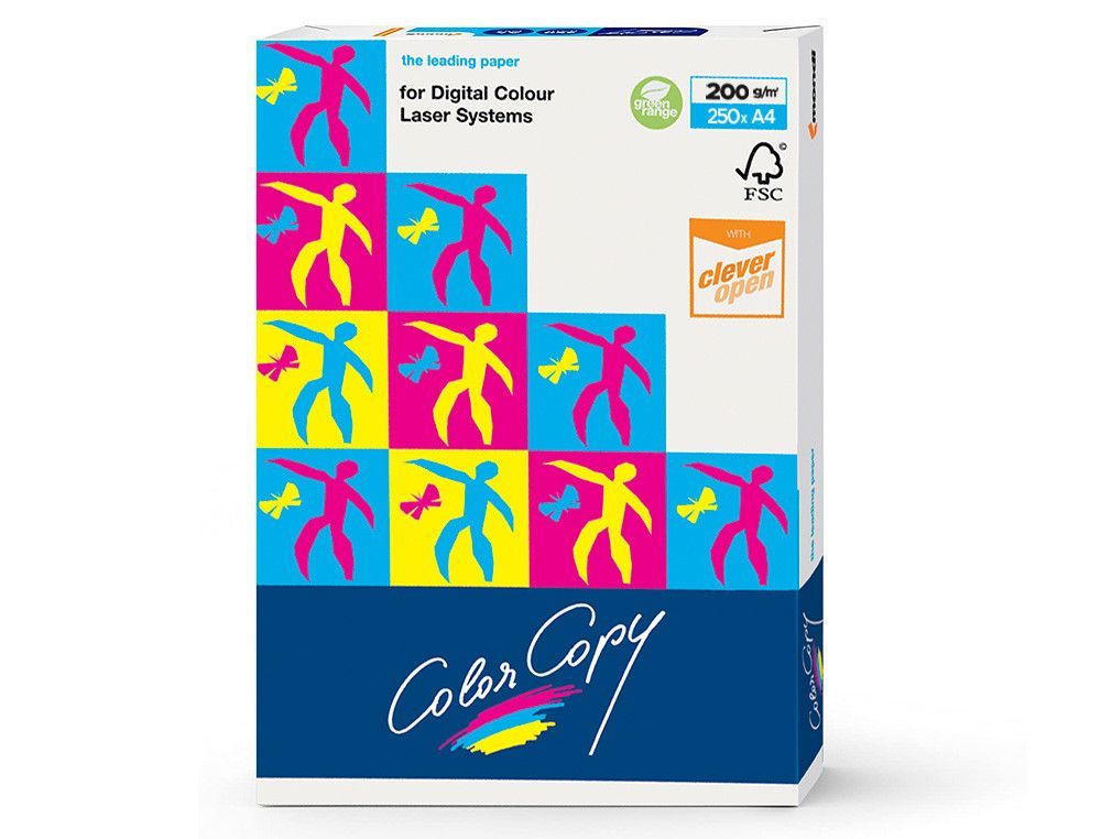 Papel blanco A4 200 gr. 250 h. Color Copy