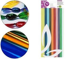 Papel Celofan Liderpapel 50X70 cm 22G/M2 Bolsa de 10 Hojas Colores Surtidos