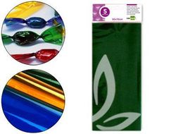 Papel Celofan Liderpapel 50X70 cm 22G/M2 Bolsa de 5 Hojas Verde