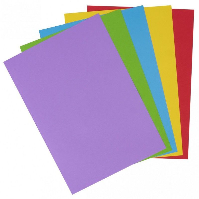 Papel color A4 80 gr 5 colores intensos 500 hojas