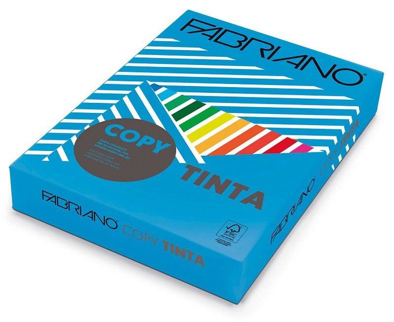 Papel color A4 80 gr. Azul Turquesa/Azzurro  500 hojas