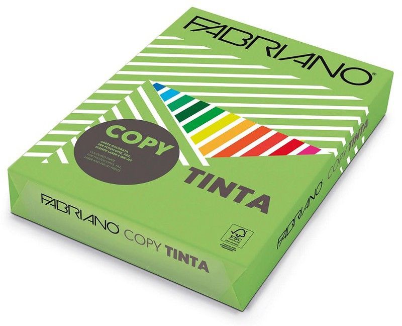 Papel color A4 80 gr. Verde medio/Verde Pisello  500 hojas