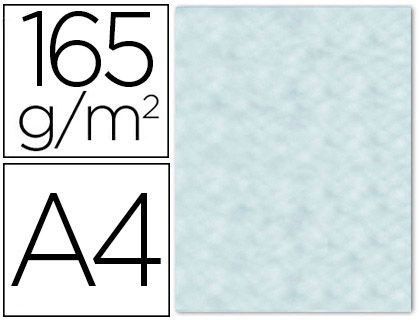 Papel Color Liderpapel Pergamino con Bordes A4 165G/M2 Azul Pack de 25 Hojas
