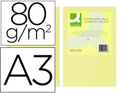 Papel Color Q-Connect Din A3 80Gr Champagne Paquete de 500 Hojas