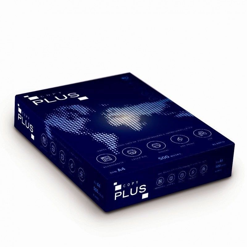 Papel Copy Plus. Din A4 de 80 gramos. 500 hojas