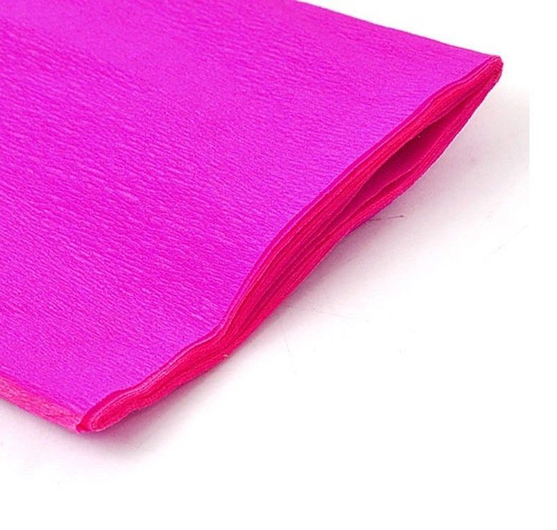 Papel crespón fucsia