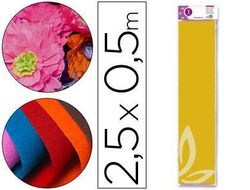 Papel Crespon Liderpapel 50 cm X 2.5M 34G/M2 Amarillo Oro