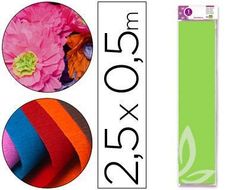 Papel Crespon Liderpapel 50 cm X 2.5M 34G/M2 Verde Claro