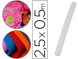 Papel Crespon Liderpapel Rollo de 50 cm X 2,5 M 85G/M2 Blanco