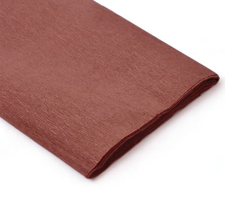 Papel crespón marrón oscuro