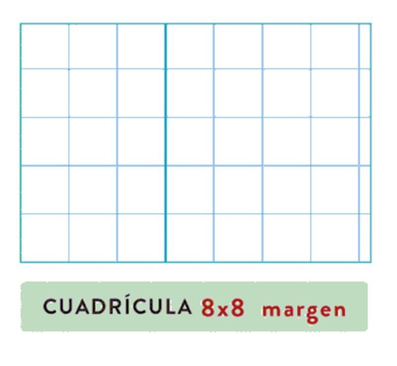 Papel cuadricula 8 x 8 A4 plantado 100 hojas