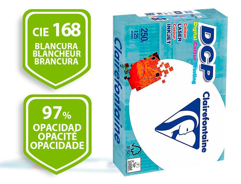 Papel DCP Clairefontaine A3 de 250 gr. (125 hojas)