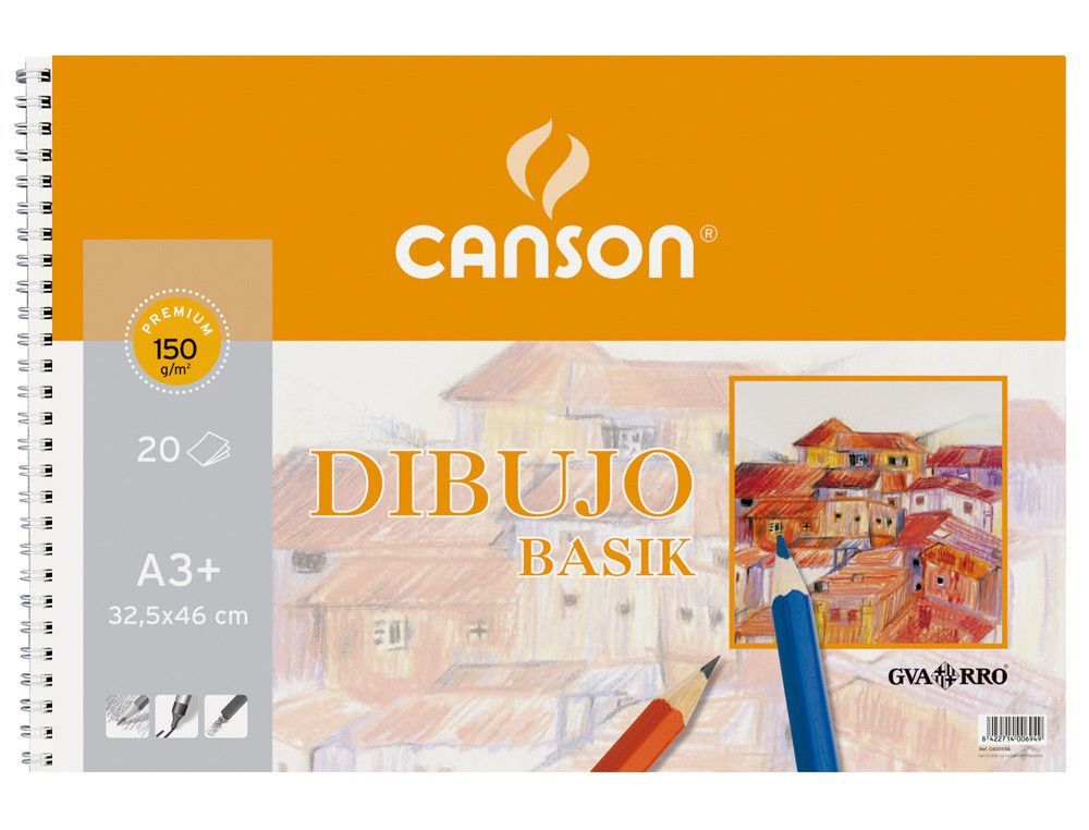 Papel dibujo Gvarro Basik A3+ 20 hojas 150g