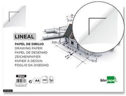 Papel Dibujo Liderpapel 210X297Mm 150G/M2 con Cajetin