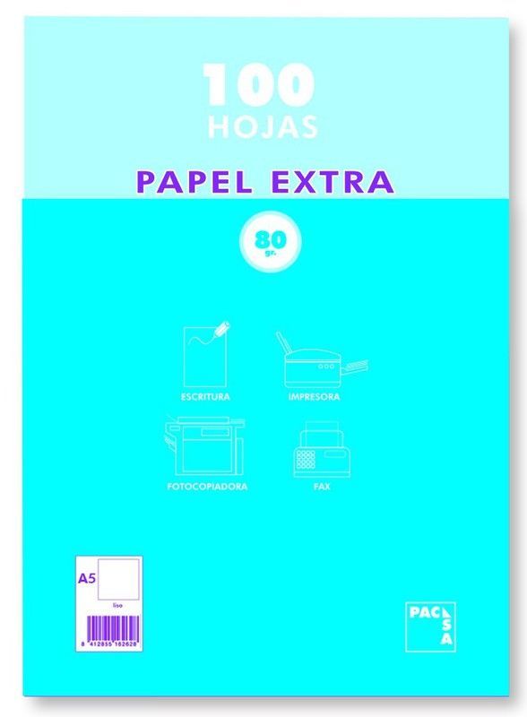 Papel din a5. Paquete de 100 hojas