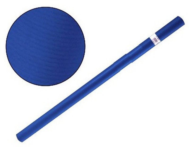 Papel embalar azul oscuro, rollo 25 metros