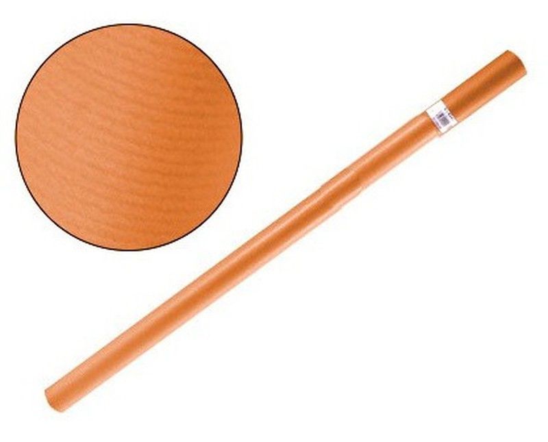 Papel embalar naranja, rollo 25 metros