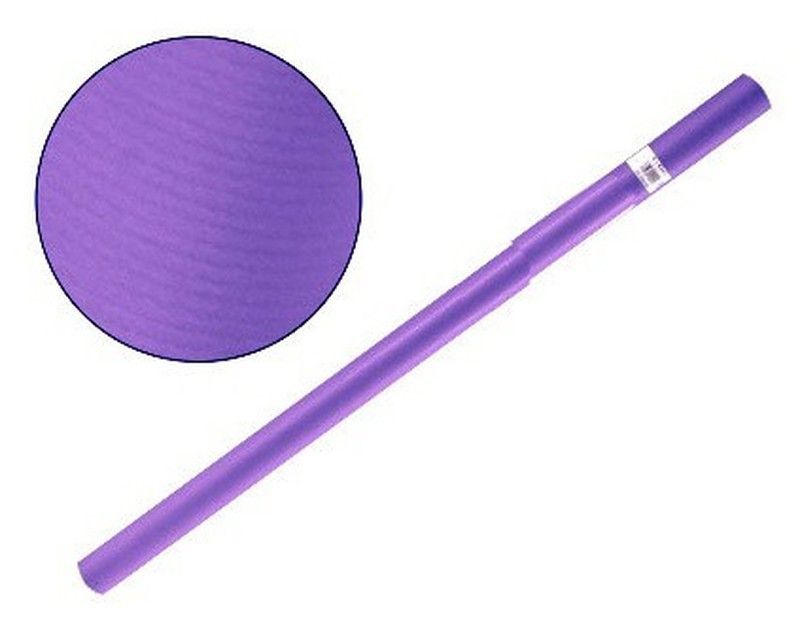 Papel embalar violeta, rollo 25 metros