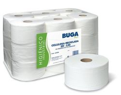 Papel higiénico industrial. Bobinas de 130 m.