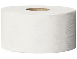 Papel higienico mini jumbo 2 capas 160 mt para dispensador Tork T2