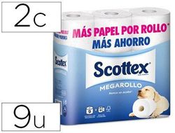 Papel Higienico Scottex Megarrollo Doble Largo Paquetede 6 Rollos