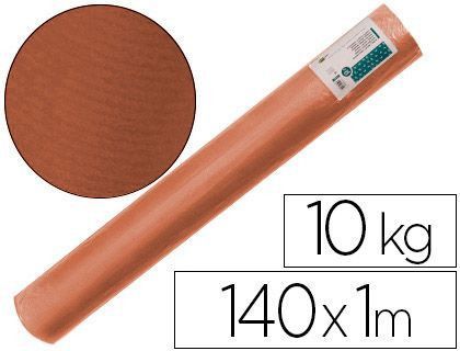 Papel Kraft Verjurado Liderpapel Marron 140Mt 70Gr Bobina 10Kg