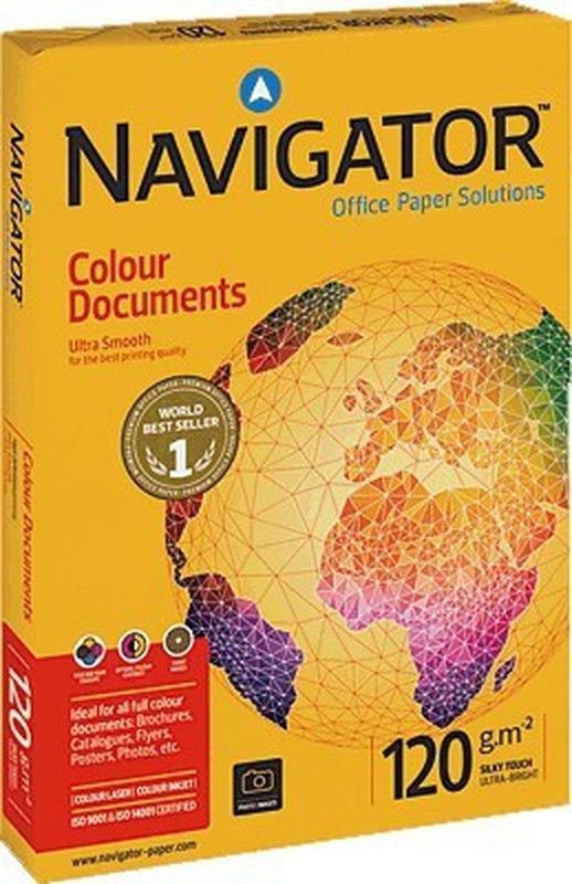 Papel Navigator Colour Documents. 120 gramos. Din A4.