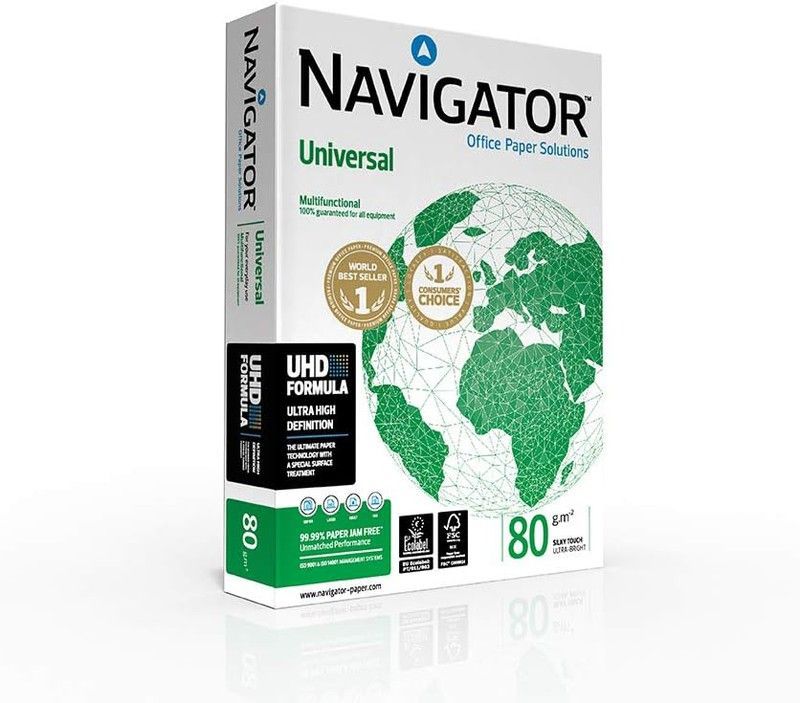 Papel navigator universal de 80 gramos. 500 h. Din a4