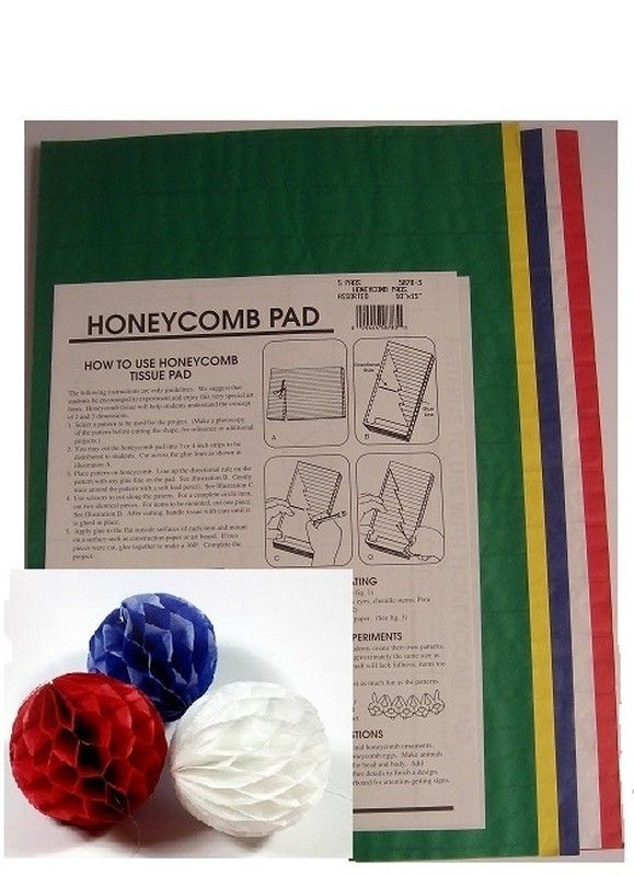 Papel nido de abeja colores surtidos - UE