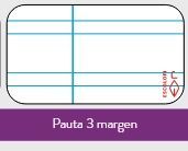 Papel pauta 3 mm. A4 plantado 100 hojas