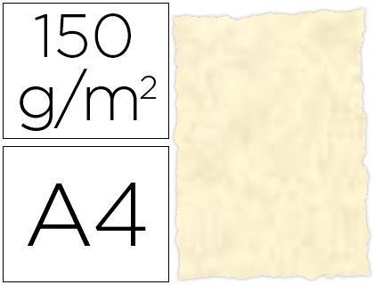 Papel Pergamino Din A4 Troquelado 150 Gr Color Parchment Topacio Paquete de 25 Hojas