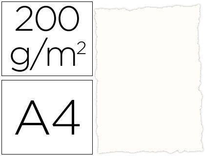 Papel Pergamino Din A4 Troquelado 200 Gr Color Rustico Blanco Paquete de 25 Hojas