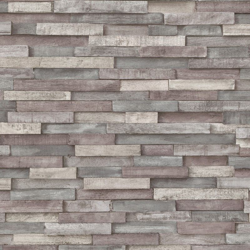 Papel Pintado Imitación Muro Gris Bhopal 1000x53 cm