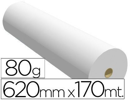 Papel Reprografia Ppc para Planos 620X170Mt 80Gr