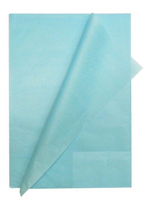 Papel seda 26 hojas 50 x 70 cm, azul claro