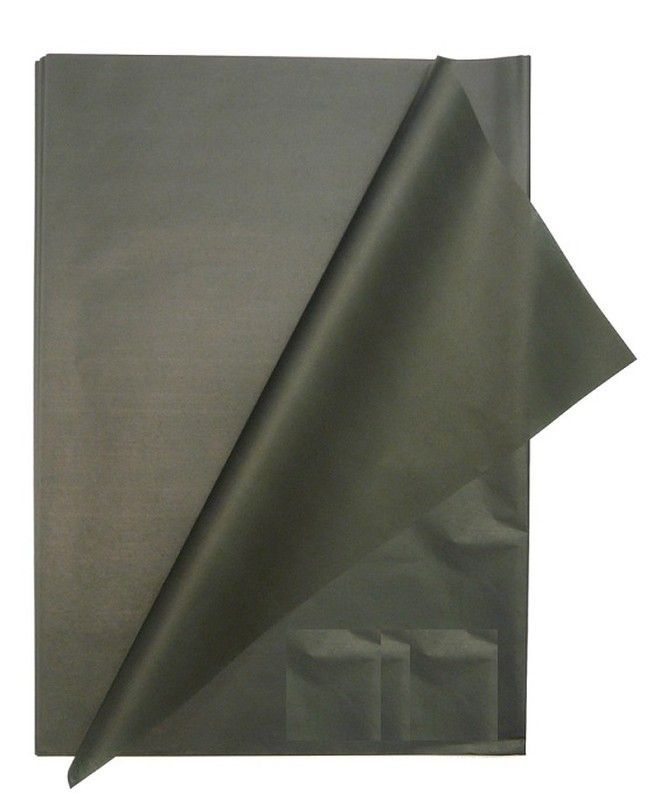 Papel seda 26 hojas 50 x 70 cm, negro