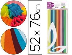 Papel Seda Liderpapel 52X76Cm 18G/M2 Bolsa de 10 Hojas Colores Surtidos