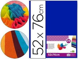 Papel Seda Liderpapel Azul 52X76 cm 18 Gr -Paquete de 25 Hojas