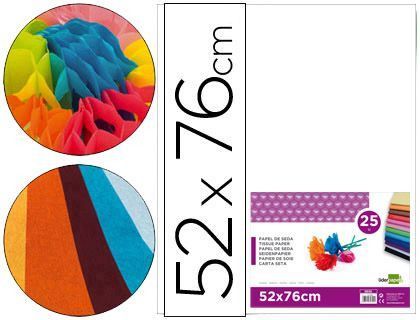 Papel Seda Liderpapel Blanco 52X76 cm 18 Gr -Paquete de 25 Hojas