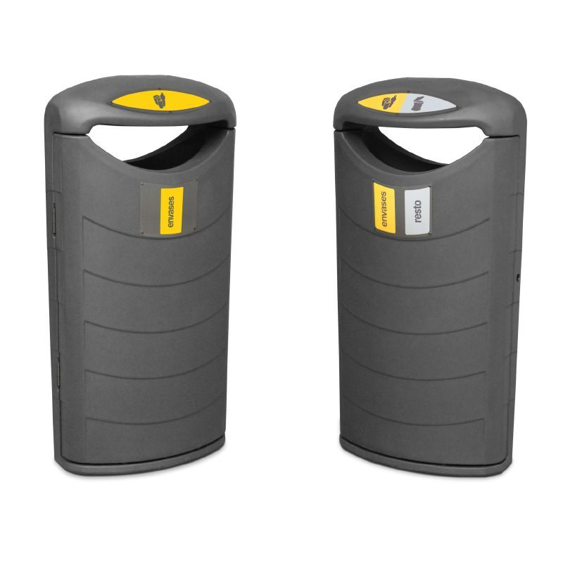 Papelera 80lts modelo Boston Selectiva