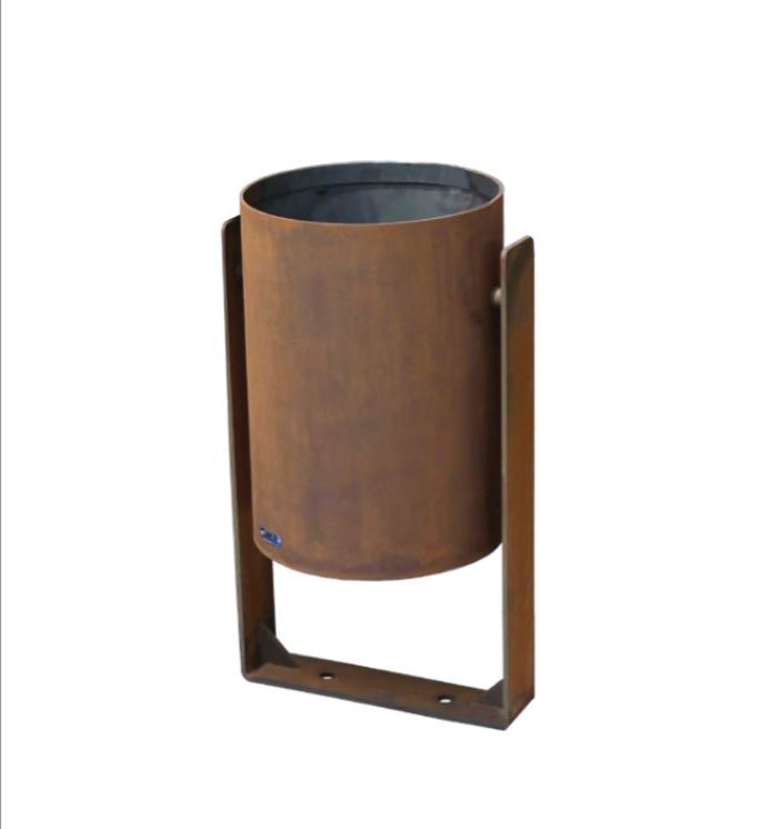 Papelera circular 50lts basculante